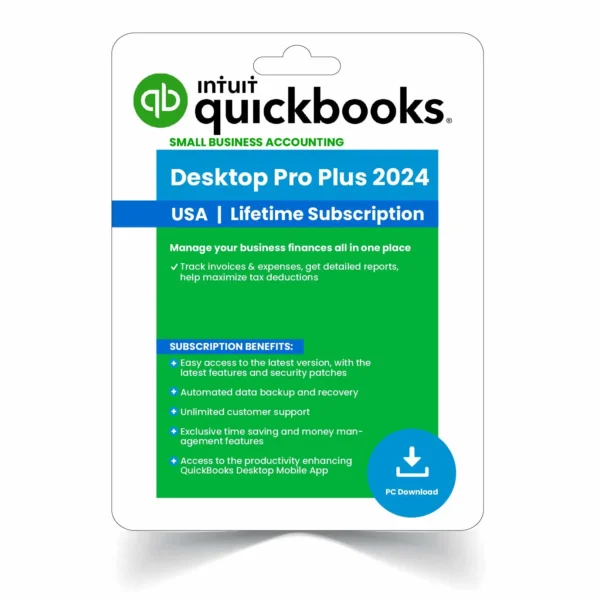 Quickbooks Desktop Pro Plus 2024 lifetime